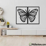 2 Pcs Butterfly Wooden Wall Art