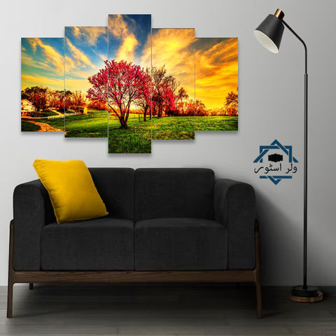 5 pcs Land Scape Wall Hanging frame (CSL-064)