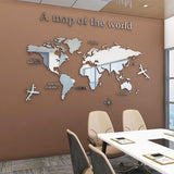 European Type World Map 3D Acrylic