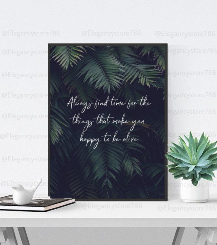 Inspiration Quotes Frame (Single)