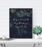 Inspiration Quotes Frame (Single)