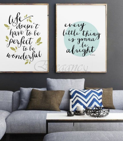 Inspiration Quotes Frame (2PCS)