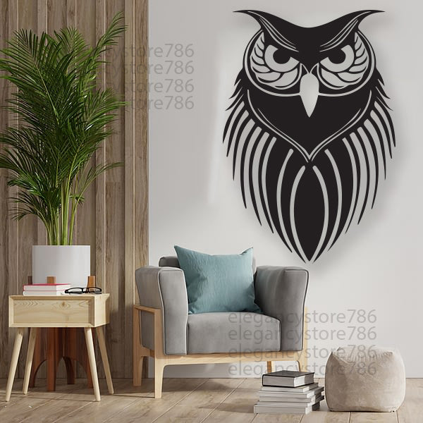 WOODEN OWL WALL DECOR (ART-025)